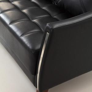 Трехместный комплект кожаной мягкой мебели S337