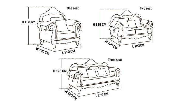Тканевый диван в европейском стиле, C606
