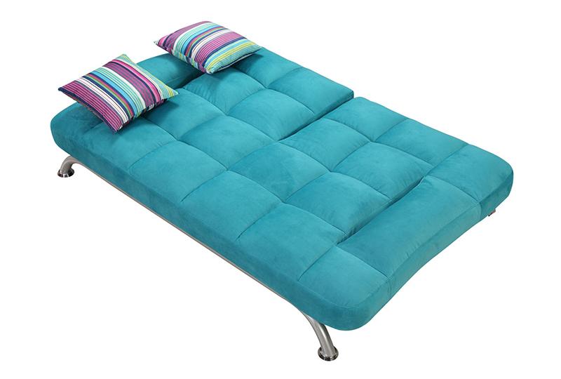 Тканевый диван-кровать с металлическим каркасом